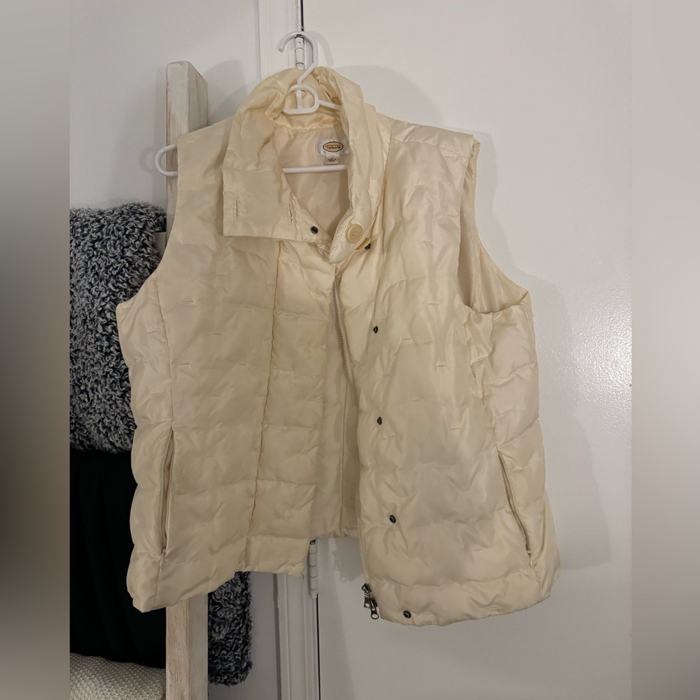 Talbots cream vest